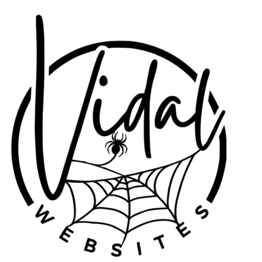 Vidal, spider, web, websites, custom, logo